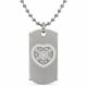 Hearts FC Engraved Dog Tag & Chain