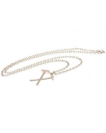 West Ham United FC Silver Plated Pendant & Chain HM-132103