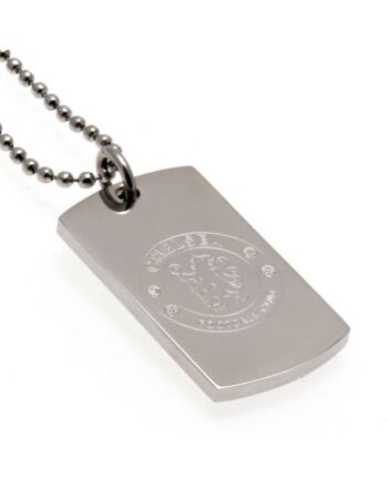 Chelsea FC Engraved Dog Tag & Chain-15733