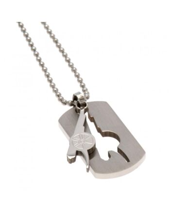 Arsenal FC Cut Out Cannon Dog Tag & Chain-124792