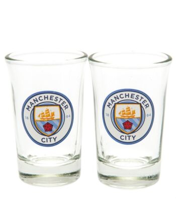 Manchester City FC 2pk Shot Glass Set-141020