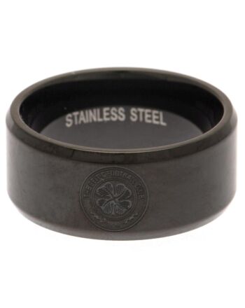 Celtic FC Black IP Ring Medium-188343
