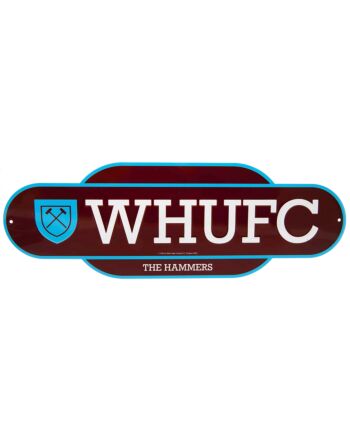 West Ham United FC Colour Retro Sign-TM-00401