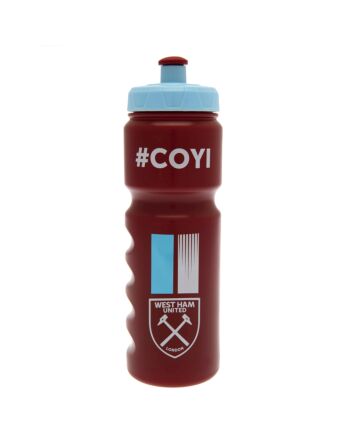 West Ham United FC Plastic Drinks Bottle-TM-00505