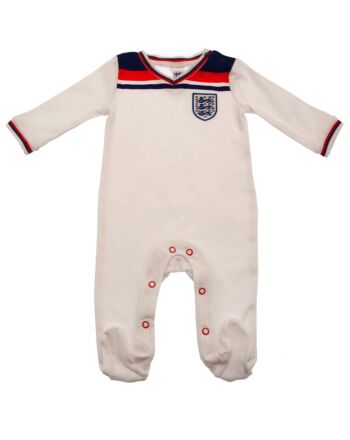 England FA Sleepsuit 82 Retro 3-6 Mths-TM-01553