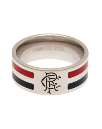 Rangers FC Colour Stripe Ring Medium-TM-01912