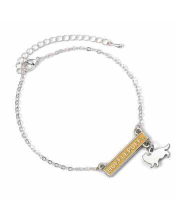 Harry Potter Silver Plated Bar Bracelet Hufflepuff-TM-02049