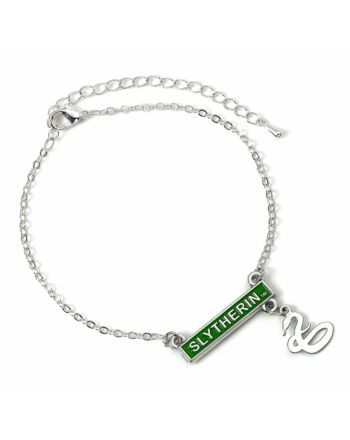 Harry Potter Silver Plated Bar Bracelet Slytherin-TM-02051