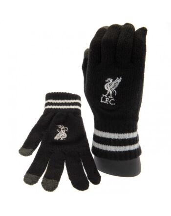 Liverpool FC Touchscreen Knitted Gloves Youths BK-TM-02168
