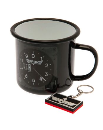 Top Gun Enamel Mug & Keyring Set-TM-02771