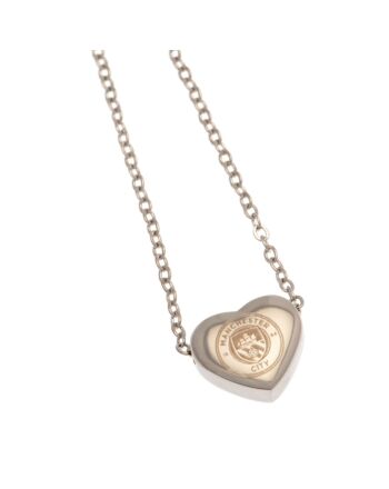 Manchester City FC Stainless Steel Heart Necklace-TM-03468