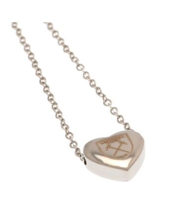 West Ham United FC Stainless Steel Heart Necklace-TM-03471