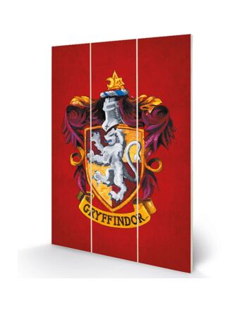 Harry Potter Gryffindor Wood Print-174275