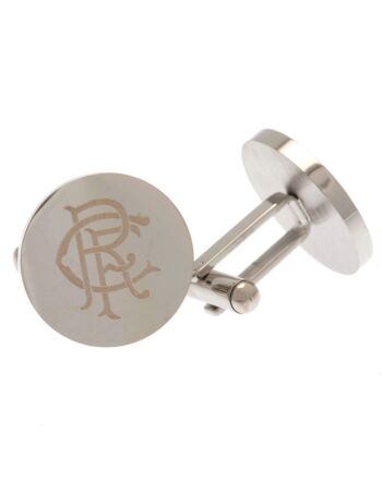 Rangers FC Stainless Steel Round Cufflinks-TM-03462