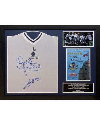 Tottenham Hotspur FC 1981 Ardiles & Villa Signed Shirts (Dual Framed)-TM-04646