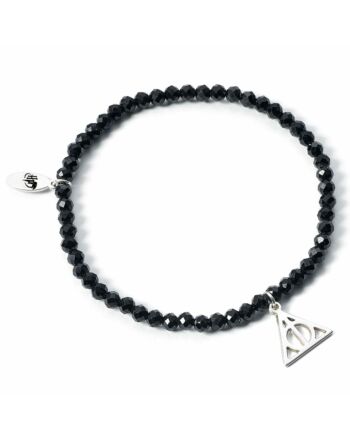 Harry Potter Stone Bracelet With Sterling Silver Charm Deathly Hallows-TM-04731