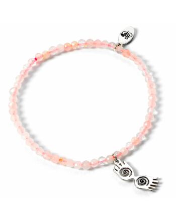 Harry Potter Stone Bracelet With Sterling Silver Charm Luna Glasses-TM-04734