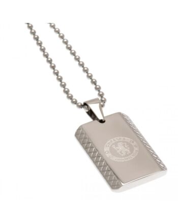 Chelsea FC Patterned Dog Tag & Chain-88141