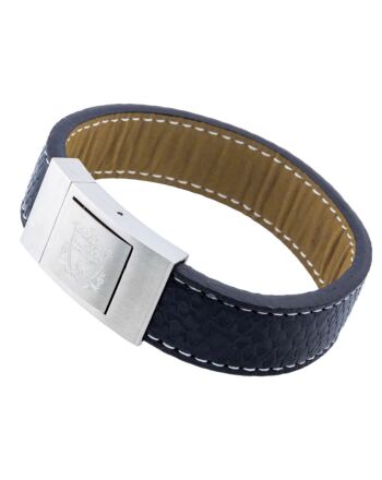 Liverpool FC Stitched Leather Bracelet-TM-05024