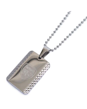 Arsenal FC Patterned Dog Tag & Chain-TM-05106