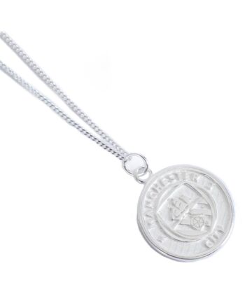 Manchester City FC Sterling Silver Pendant & Chain-TM-05072