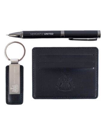 Newcastle United FC Leather Wallet, Fob & Pen Set-TM-04259