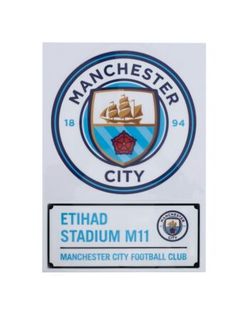 Manchester City FC A4 Car Decal-TM-03955