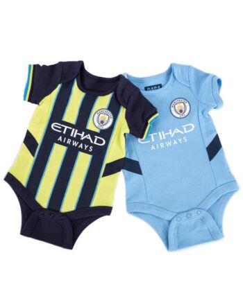 Manchester City FC 24/25 Season 2 Pack Bodysuit 12-18 Mths-TM-04150