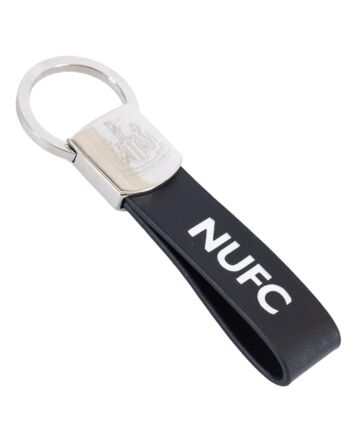 Newcastle United FC Leather Strap Keyring-TM-04167