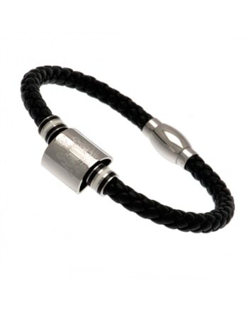 Newcastle United FC Colour Ring Leather Bracelet-89434