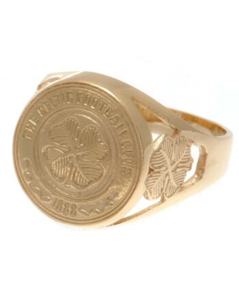 Celtic FC 9ct Gold Crest Ring Medium-102069