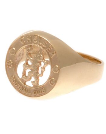 Chelsea FC 9ct Gold Crest Ring Large-102073
