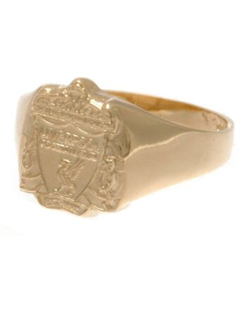 Liverpool FC 9ct Gold Crest Ring Large-102074