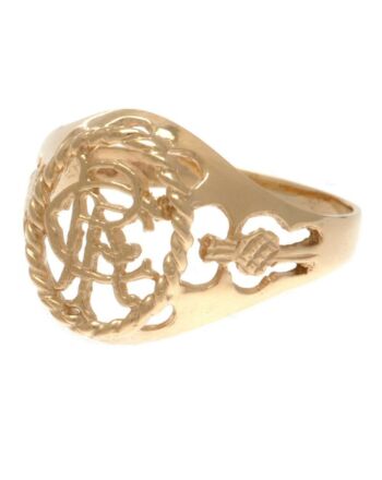 Rangers FC 9ct Gold Crest Ring Large-102079