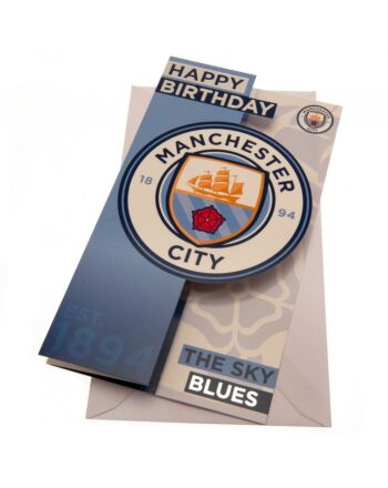 Manchester City FC Birthday Card-131207