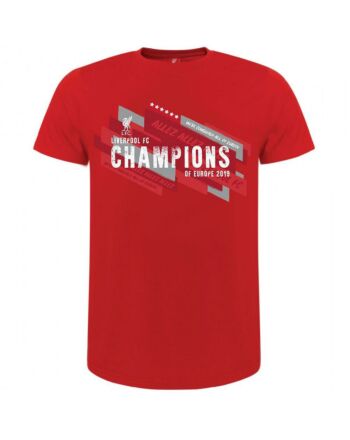 Liverpool FC Champions Of Europe T Shirt Mens S-161835