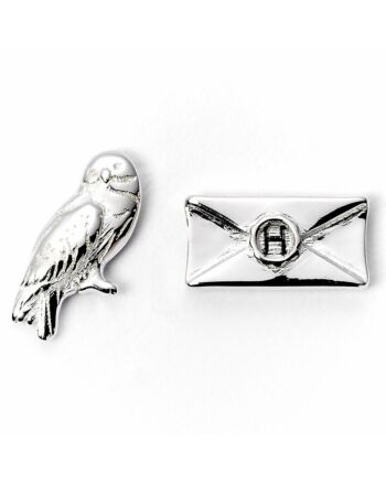 Harry Potter Silver Plated Earrings Hedwig Owl & Letter-179717