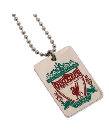 Liverpool FC Enamel Crest Dog Tag & Chain-187647