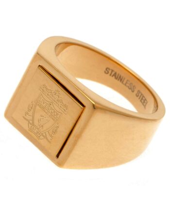 Liverpool FC Gold Plated Signet Ring Large-188128