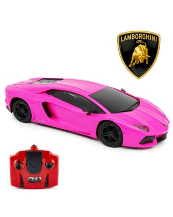 Lamborghini Aventador Radio Controlled Car 1:24 Scale Pink-188384