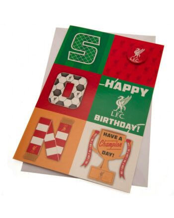 Liverpool FC Son Birthday Card-189973