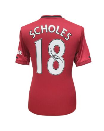 Manchester United FC Scholes Signed Shirt-190077