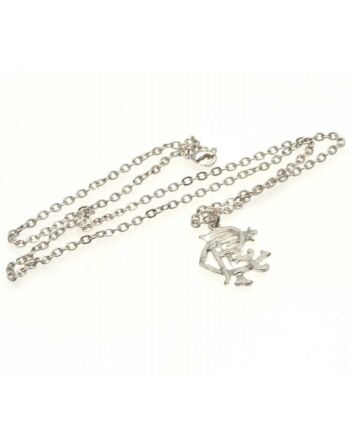 Rangers FC Silver Plated Pendant & Chain XL-192621