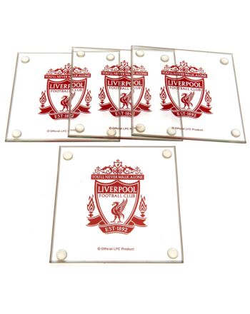 Liverpool FC 4pk Glass Coaster Set-193481
