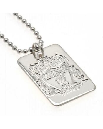 Liverpool FC Silver Plated Dog Tag & Chain-23649