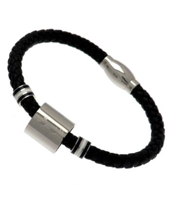 Tottenham Hotspur FC Colour Ring Leather Bracelet-65997