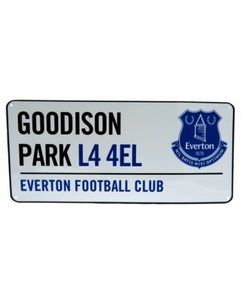 Everton FC White Street Sign-71502