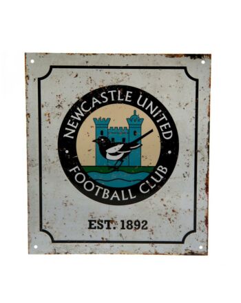 Newcastle United FC Retro Logo Sign-84381