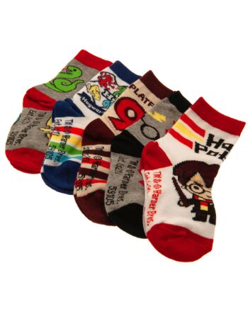 Harry Potter 5pk Socks Gift Set 12-18 mths-TM-00406