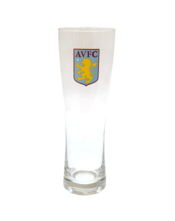Aston Villa FC Tall Beer Glass-TM-00582